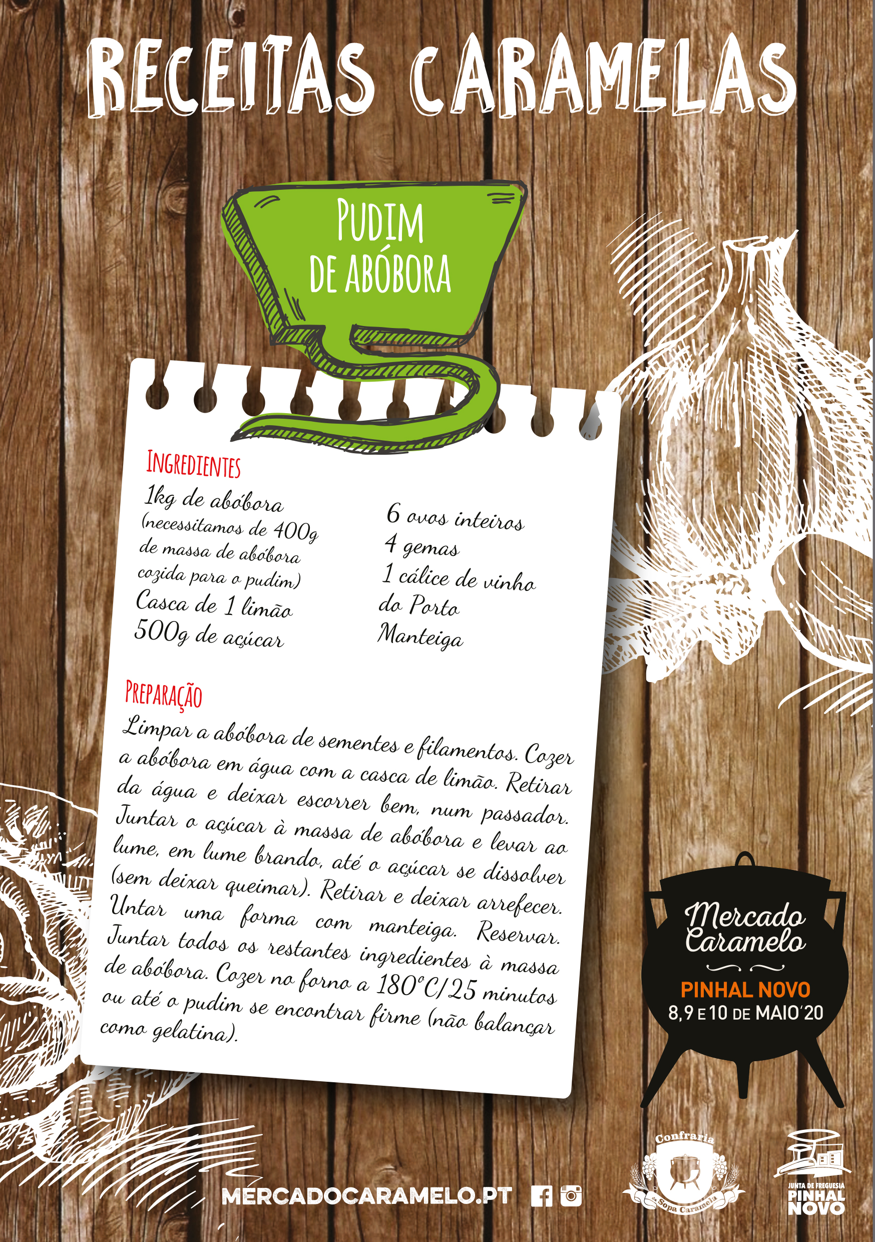 Receita do Pudim de Abóbora